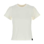 Klassiek Wit Katoenen T-shirt Courrèges , White , Dames