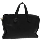 Pre-owned Leather handbags Loewe Pre-owned , Black , Dames