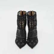 Pre-owned Lace boots Valentino Vintage , Black , Dames