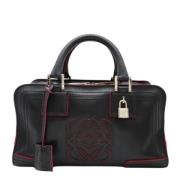 Pre-owned Leather handbags Loewe Pre-owned , Black , Dames