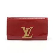 Pre-owned Leather wallets Louis Vuitton Vintage , Pink , Dames