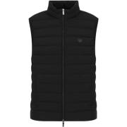 Stijlvolle Gilet voor Mannen Emporio Armani , Black , Heren