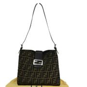 Pre-owned Canvas fendi-bags Fendi Vintage , Brown , Dames