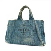 Pre-owned Denim prada-bags Prada Vintage , Blue , Dames