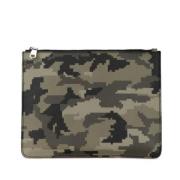 Pre-owned Canvas clutches Givenchy Pre-owned , Green , Dames