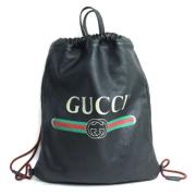 Pre-owned Leather backpacks Gucci Vintage , Black , Dames