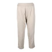 Katoenmix Stijlvolle Broek Mason's , Beige , Dames