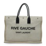 Pre-owned Canvas totes Yves Saint Laurent Vintage , Beige , Dames