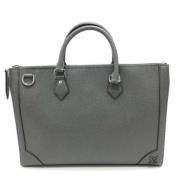 Pre-owned Leather handbags Louis Vuitton Vintage , Gray , Dames