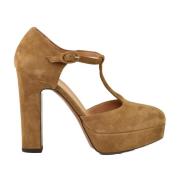 Leren Schoenen - Stijlvol Ontwerp ReLac , Brown , Dames