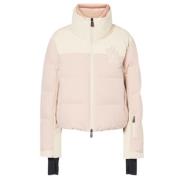 Witte Waterdichte Gewatteerde Jas Moncler , Pink , Dames