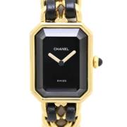 Pre-owned Metal watches Chanel Vintage , Black , Dames