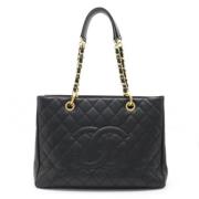 Pre-owned Leather chanel-bags Chanel Vintage , Black , Dames