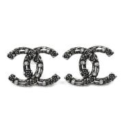 Pre-owned Metal earrings Chanel Vintage , Gray , Dames