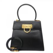 Pre-owned Leather handbags Salvatore Ferragamo Pre-owned , Black , Dam...