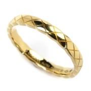 Pre-owned Metal rings Chanel Vintage , Yellow , Dames