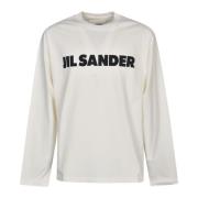 Heren Porselein T-shirts & Polo's Jil Sander , Beige , Heren