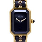 Pre-owned Metal watches Chanel Vintage , Black , Dames