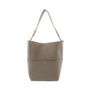 Pre-owned Leather celine-bags Celine Vintage , Beige , Dames