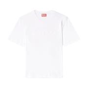 Witte T-shirts en Polos Diesel , White , Heren