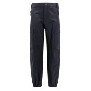 Zwarte Cargo Broek Waterafstotend Moncler , Black , Heren