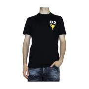 Pixel Trophy Zwart T-shirt Dsquared2 , Black , Heren