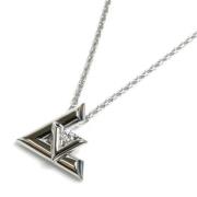 Pre-owned Metal necklaces Louis Vuitton Vintage , White , Dames