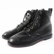 Pre-owned Leather boots Chanel Vintage , Black , Dames