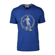 Stijlvolle Katoenen T-Shirt Collectie Bikkembergs , Blue , Heren