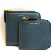 Pre-owned Leather wallets Burberry Vintage , Green , Dames