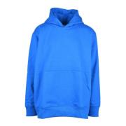 Katoenmix Sweatshirt Adidas , Blue , Heren