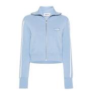 Gestreepte Gebreide Sweatshirt met Logodetail Autry , Blue , Dames