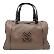 Pre-owned Leather handbags Loewe Pre-owned , Brown , Dames