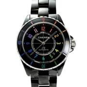 Pre-owned Glass watches Chanel Vintage , Black , Heren