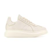 Witte Leren Sneakers Alexander McQueen , White , Heren