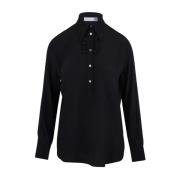 Zijden Polo Shirt Zwart Douuod Woman , Black , Dames