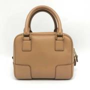 Pre-owned Leather handbags Loewe Pre-owned , Beige , Dames