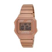 Roze Roestvrijstalen Digitaal Kwartshorloge Casio , Brown , Unisex