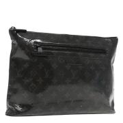 Pre-owned Canvas clutches Louis Vuitton Vintage , Black , Dames