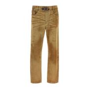 Stijlvolle Beige Denim Jeans Diesel , Beige , Heren