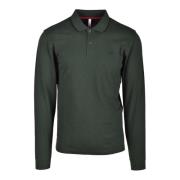 Katoen Elastaan Polo Shirt Sun68 , Green , Heren