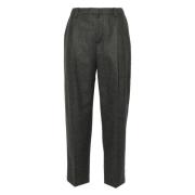 Luxe Wol Kasjmier Broek Brunello Cucinelli , Gray , Dames