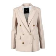 Elegante Jas van Polyester Elastaan Patrizia Pepe , Beige , Dames