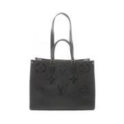 Pre-owned Leather totes Louis Vuitton Vintage , Black , Dames