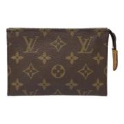 Pre-owned Canvas clutches Louis Vuitton Vintage , Brown , Dames