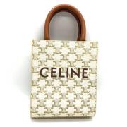 Pre-owned Canvas celine-bags Celine Vintage , White , Dames