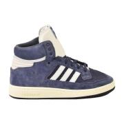 Leren Sneakers met Rubberen Zool Adidas , Blue , Heren