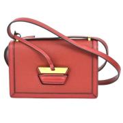 Pre-owned Leather shoulder-bags Loewe Pre-owned , Red , Dames