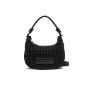 Stijlvolle Grote Array Tas Love Moschino , Black , Dames