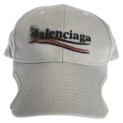 Pre-owned Cotton hats Balenciaga Vintage , White , Dames